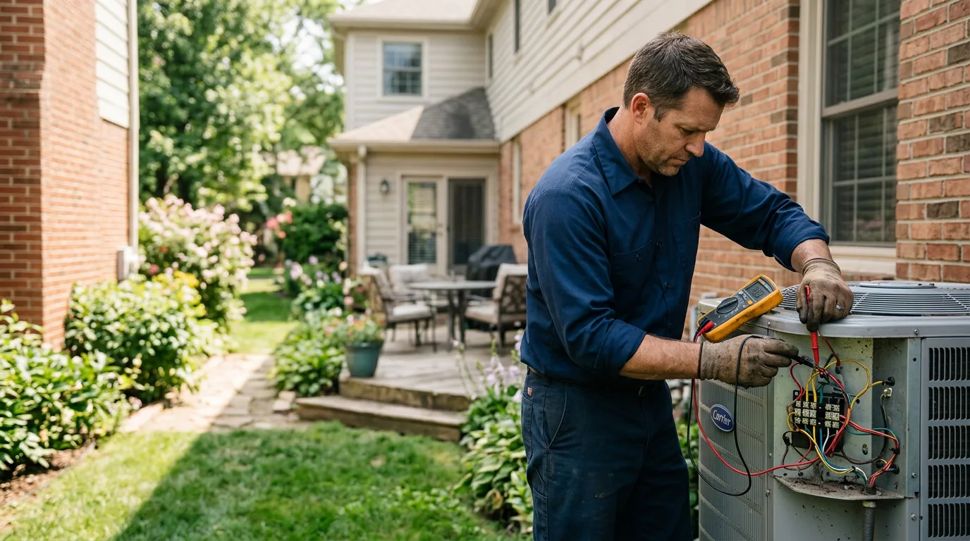 HVAC technician working near Karval, CO